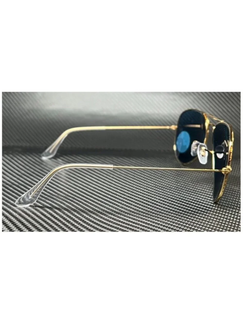 New Ray Ban Men  Gold Sunglasses  58- 14- 135